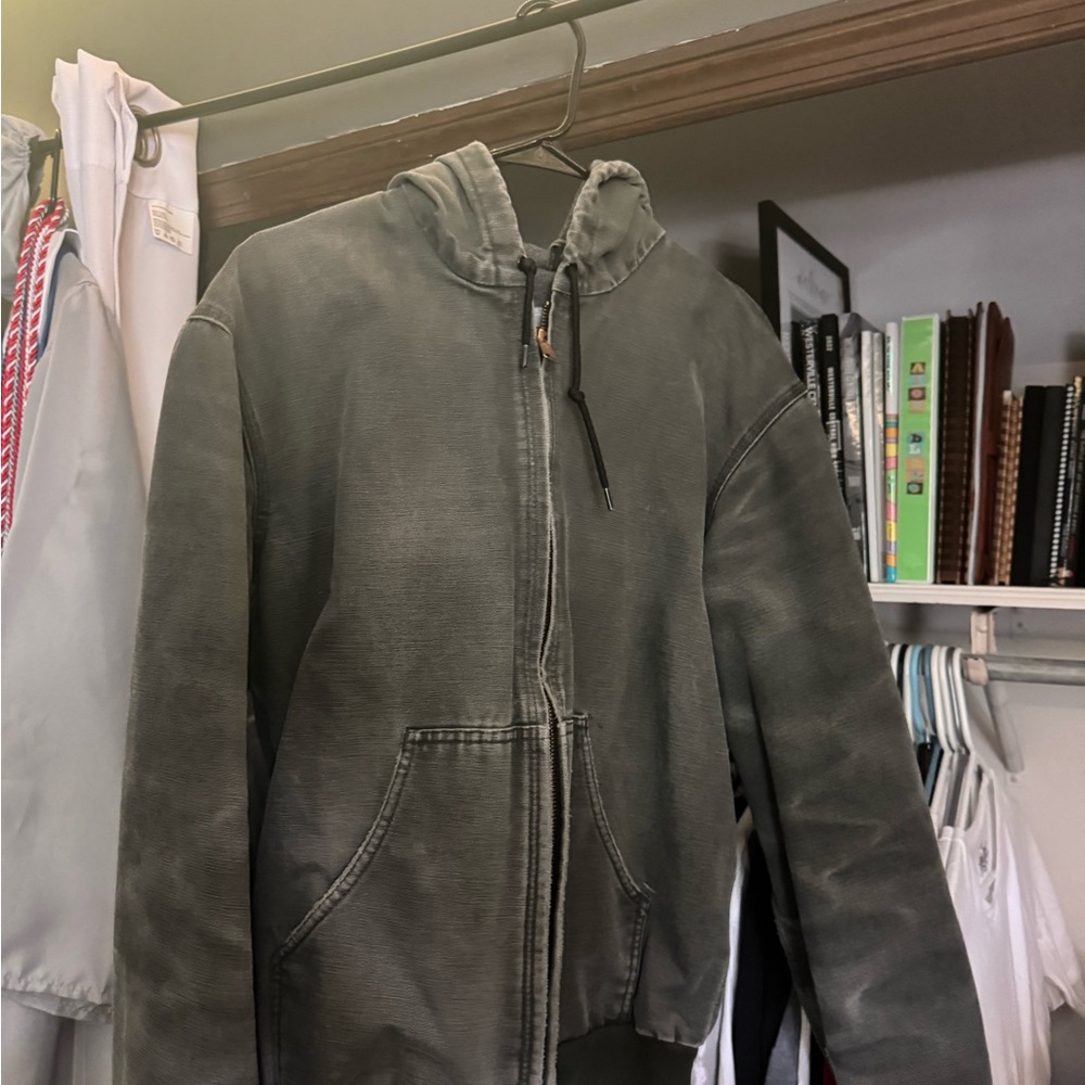 Men's Vintage Green Carhartt Hooded Jacket